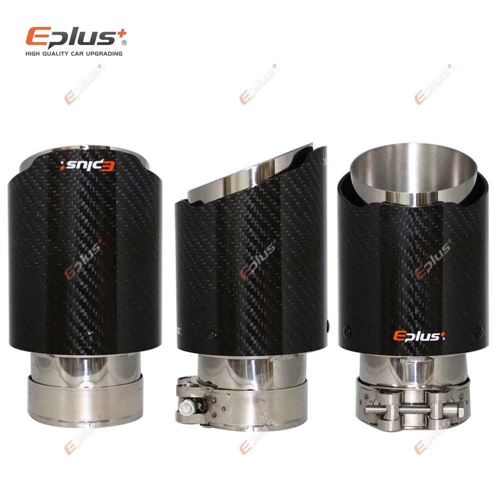 EPLUS silenciador escape inoxidable control válvula eléctrica carbono - imagen 5