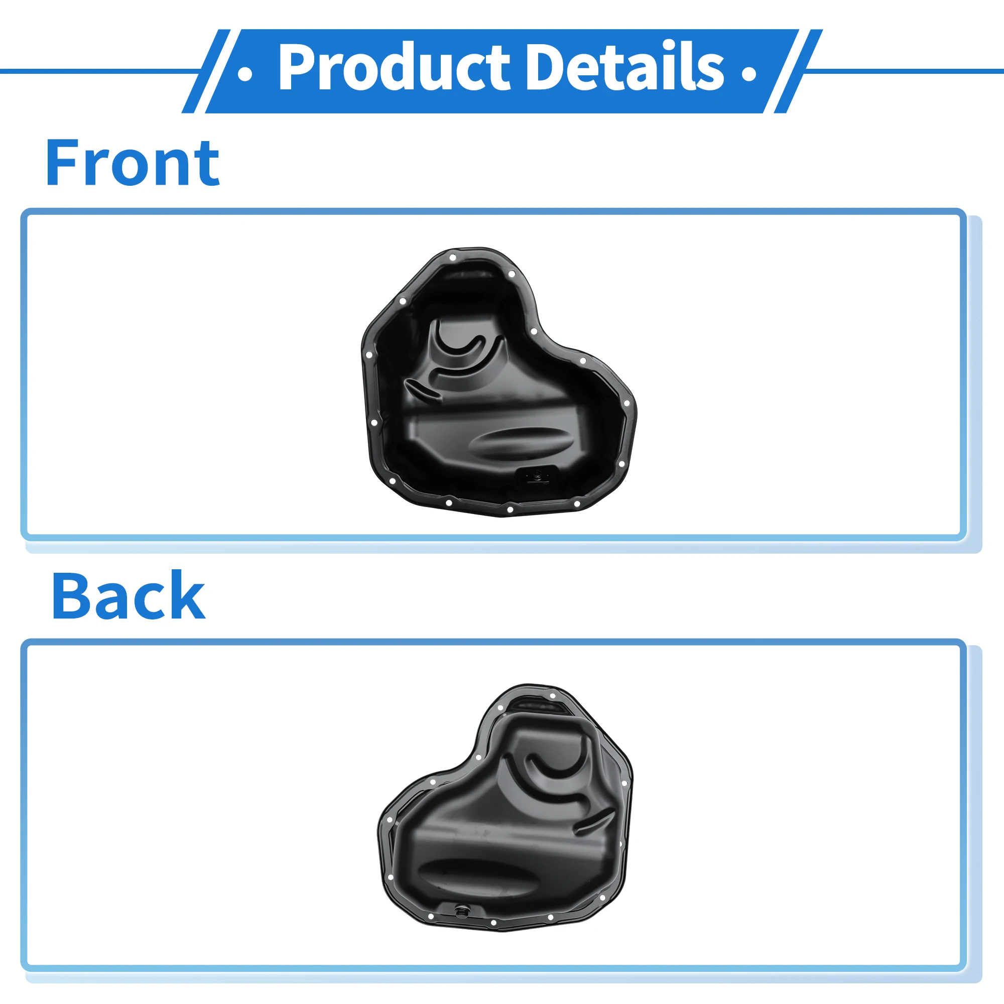 Cárter de aceite UXCELL para Toyota RAV4 2009-2017 de acero - imagen 3