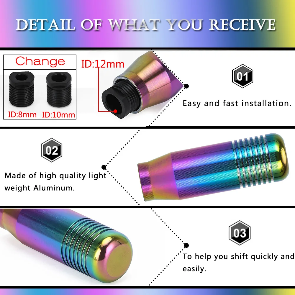 Pomo de cambio de aluminio para Honda Civic y Acura, manual - imagen 4