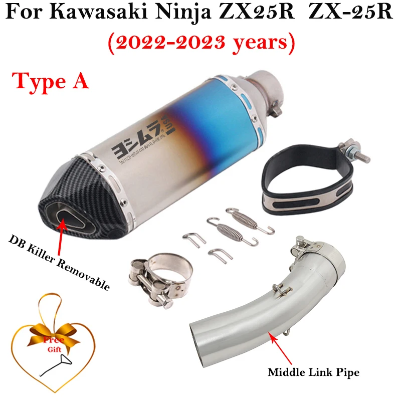Silenciador de escape 51 mm con db killer – Kawasaki ZX-25R 2022-2023 - imagen 3