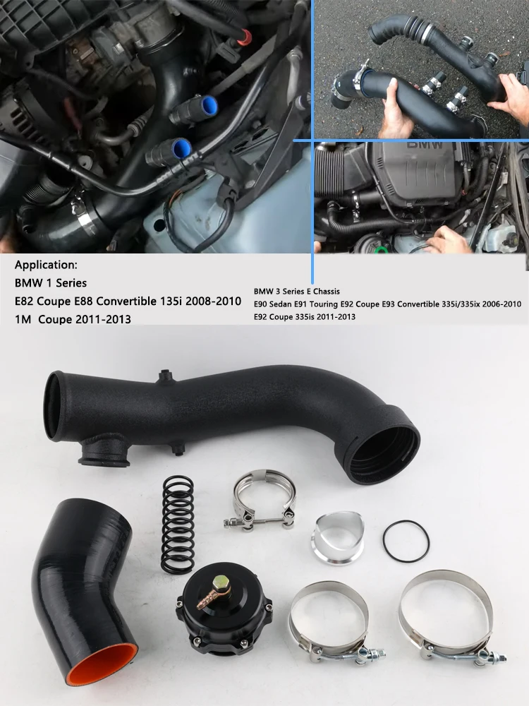 Codo de silicona negro del kit