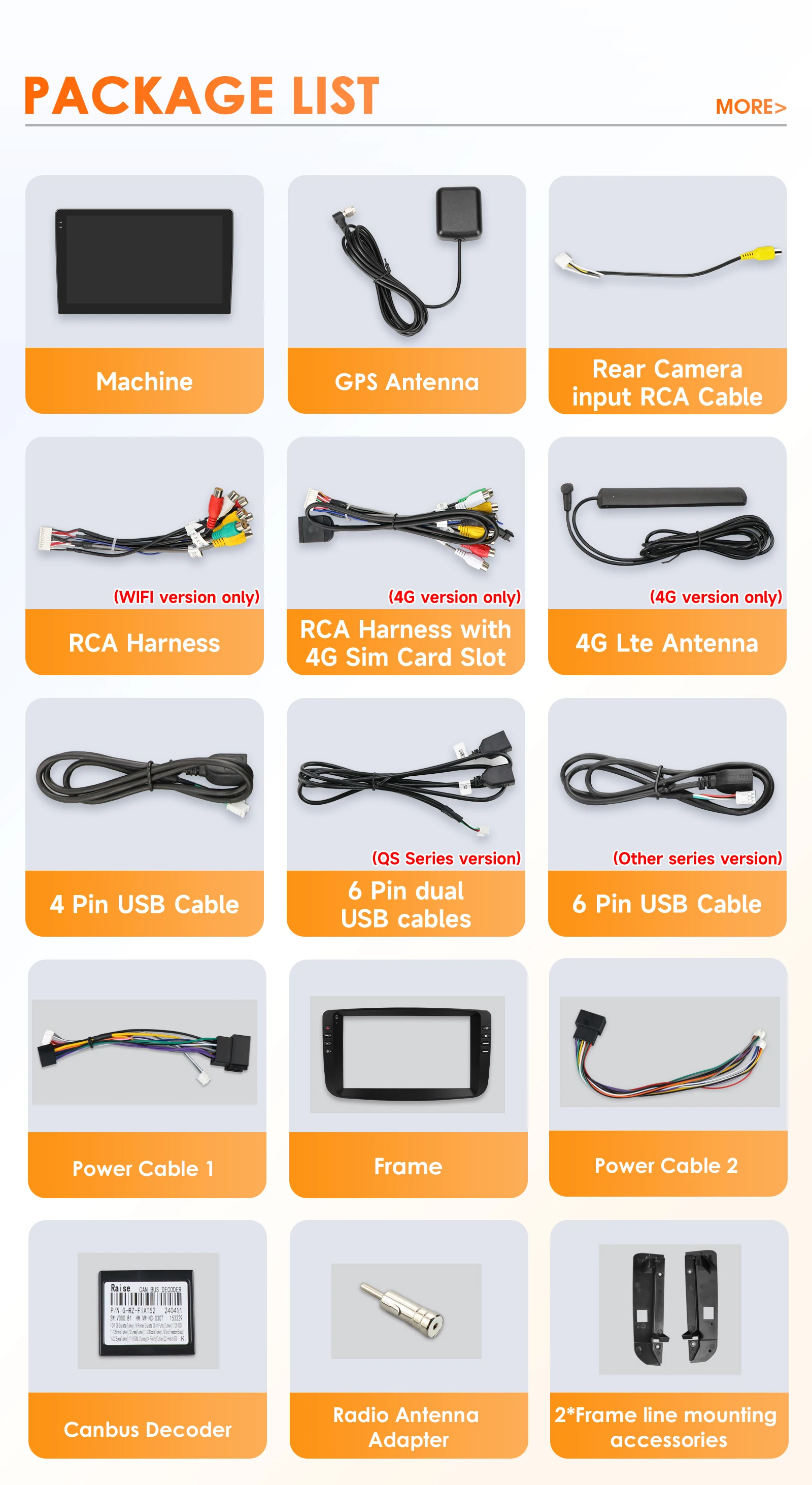 Hizpo Autoradio Android 9" 2DIN CarPlay DSP Fiat Linea Punto EVO 2012-2015 - imagen 5