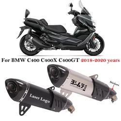Silenciador de escape de fibra de carbono para BMW C 400 X/GT 2018-2021