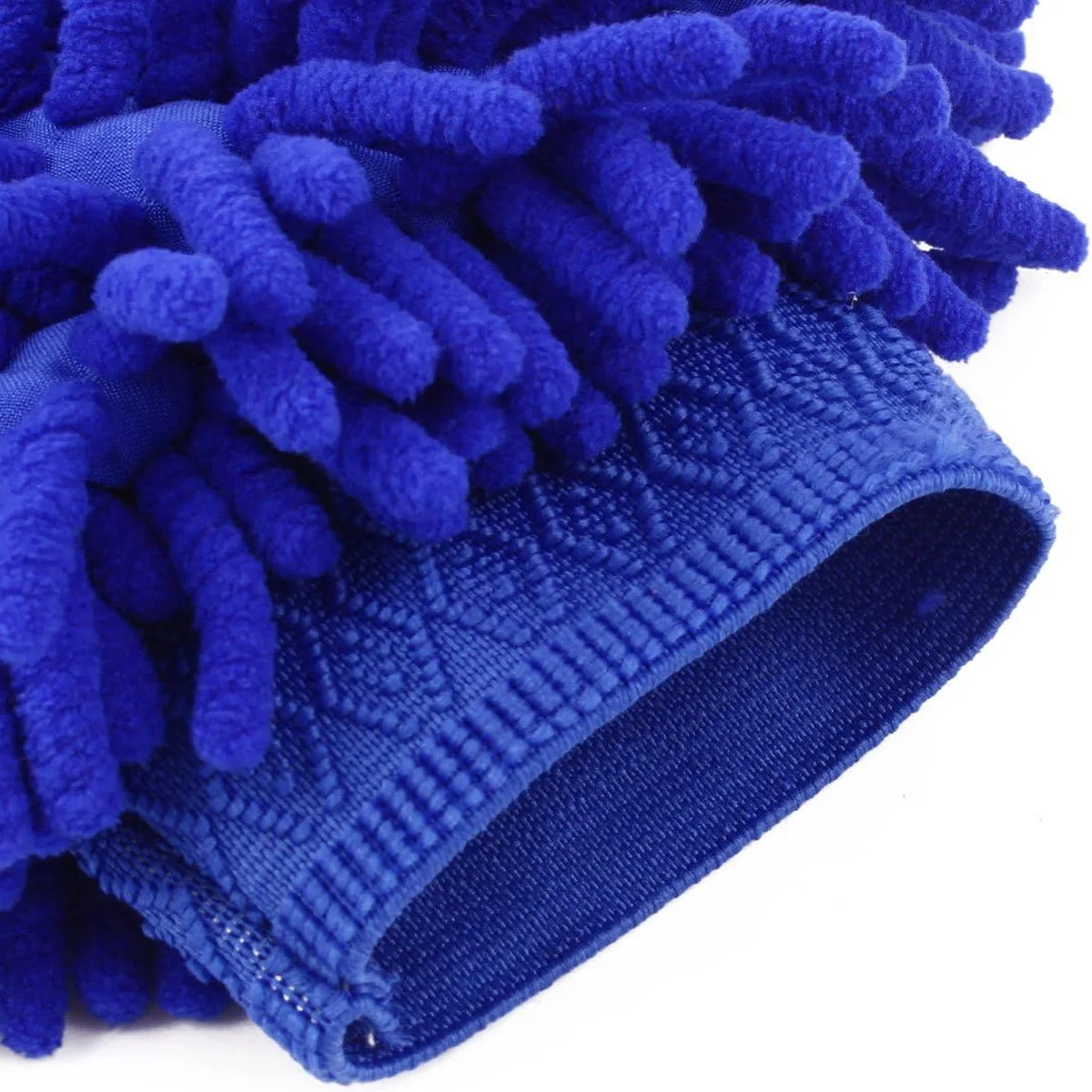 Guantes de fibra ultrafina para limpieza de parabrisas y ventanas de coche, guantes para lavado de coches de chenilla azul, suministros de limpieza para coche - imagen 4