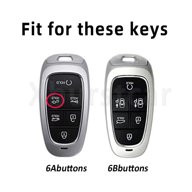 Carcasa llave Hyundai 6 botones – Santa Fe, Tucson, NEXO y Sonata - imagen 2