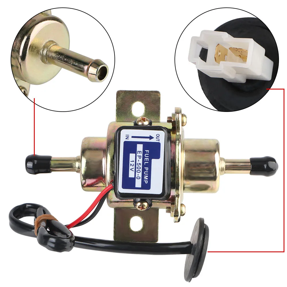 Bomba de combustible eléctrica 12V para gasolina y diésel – coche - imagen 3
