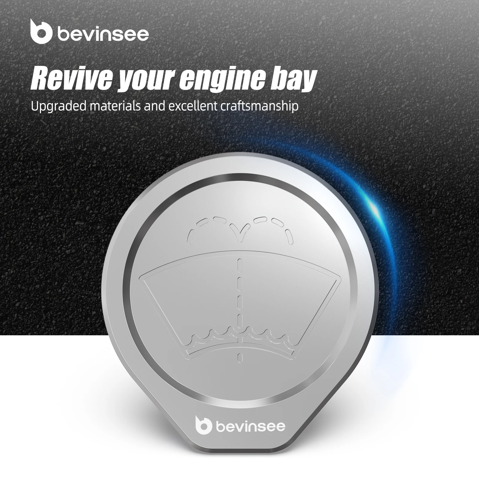 BEVINSEE Tapa depósito líquido lavavidas BMW E46 – OEM 61667007970 - imagen 4