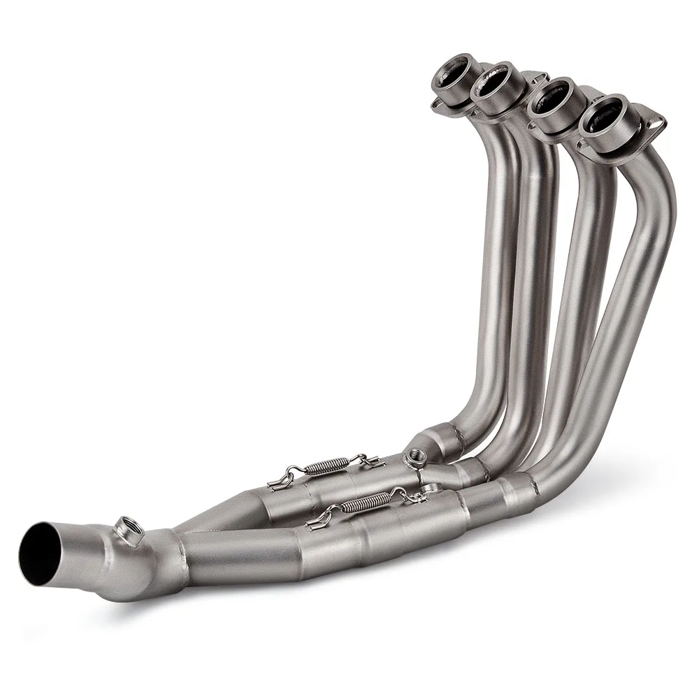 Tubo de enlace de escape inoxidable 45 mm para Yamaha YZF-R6 2017-2025