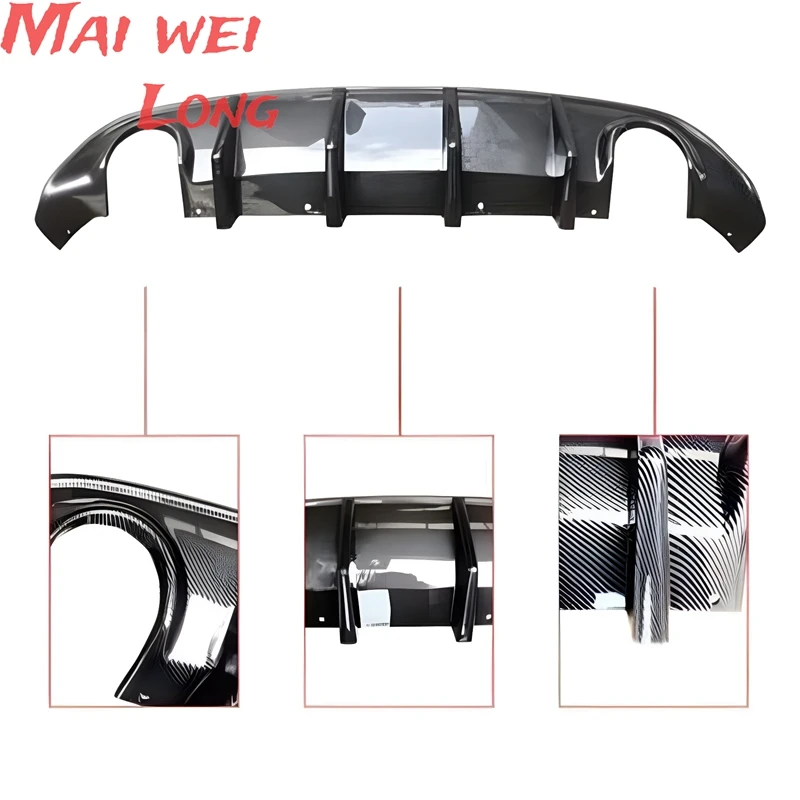 Difusor paragolpes trasero fibra carbono Dodge Charger SRT 2015-2019 - imagen 2