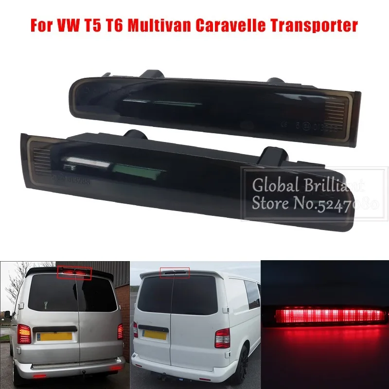 Tercera luz de freno LED roja para puerta batiente de coche