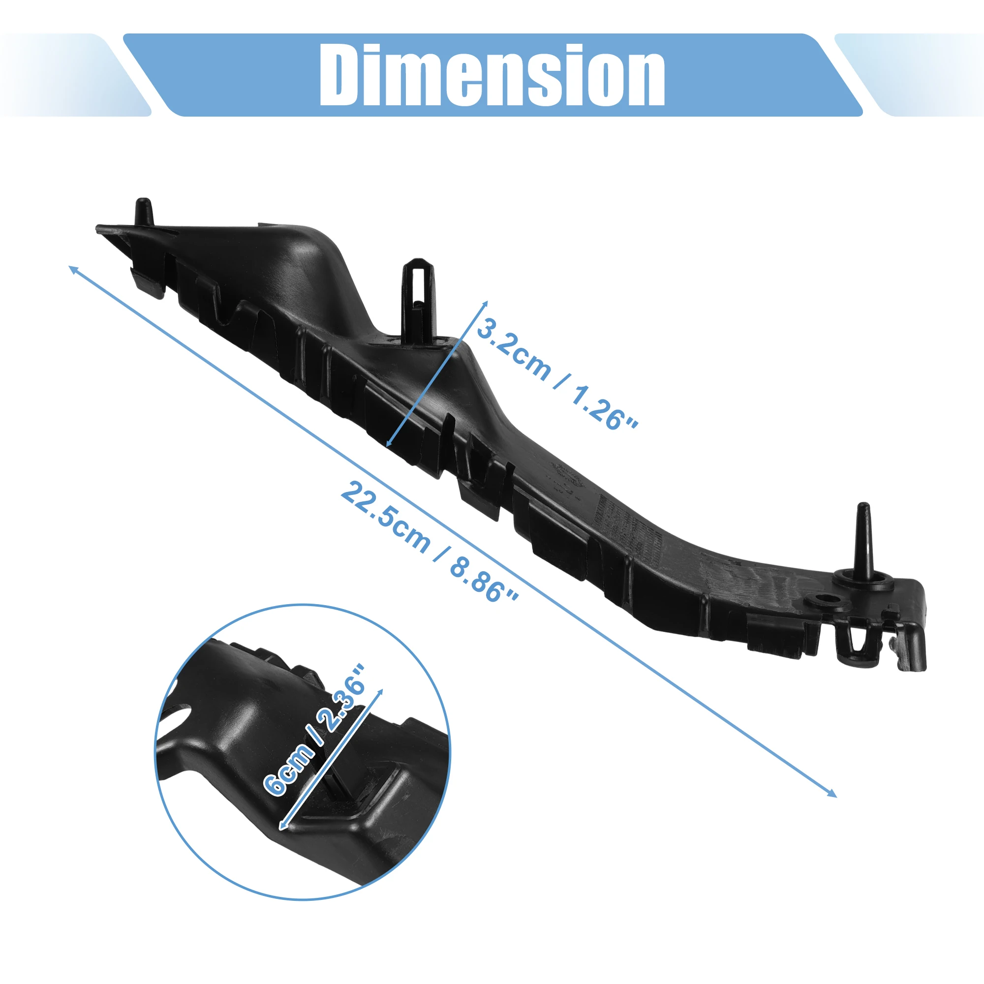 X Autohaux-soporte de montaje para parachoques delantero, 1 par, No.BB5Z17E814B, para Ford Explorer 3.5L 2011, 2012, 2013, 2014, 2015 - imagen 3