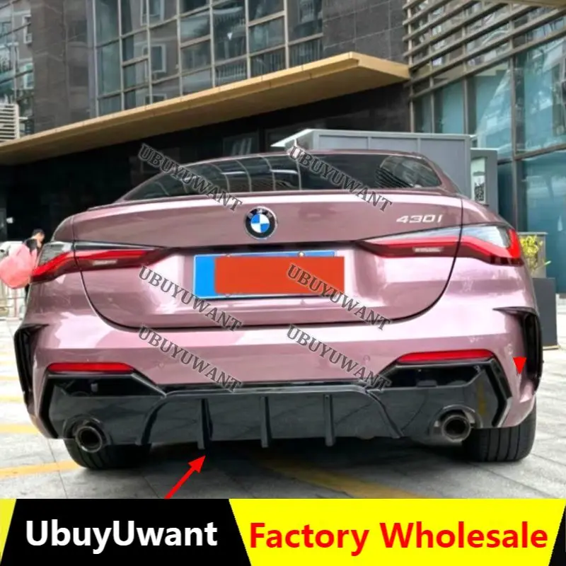Difusor trasero carbono BMW Serie 4 G22 G23 con alerón labio