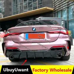 Difusor trasero carbono BMW Serie 4 G22 G23 con alerón labio
