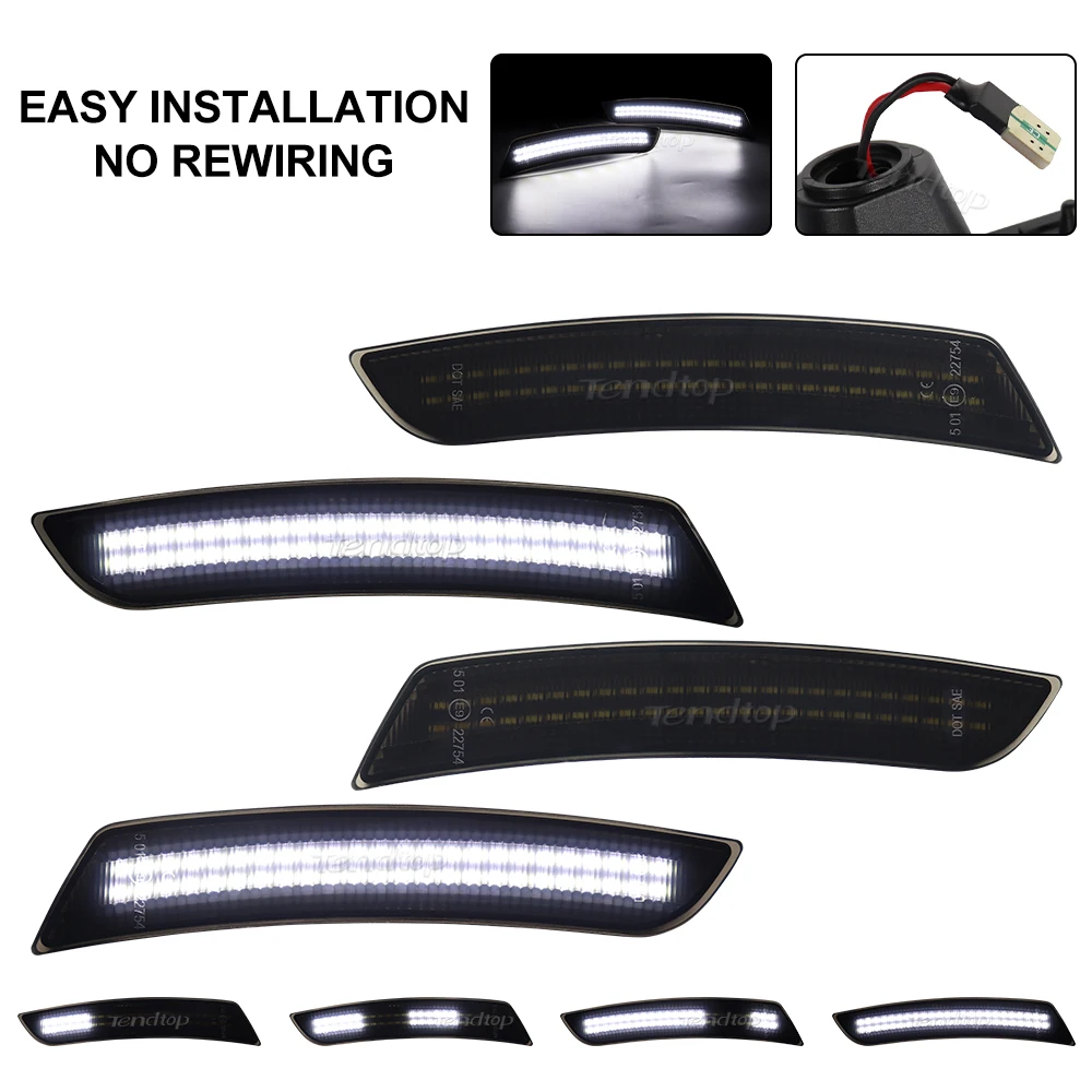 Intermitente LED rojo ámbar para Chevy Camaro 2016-2023
