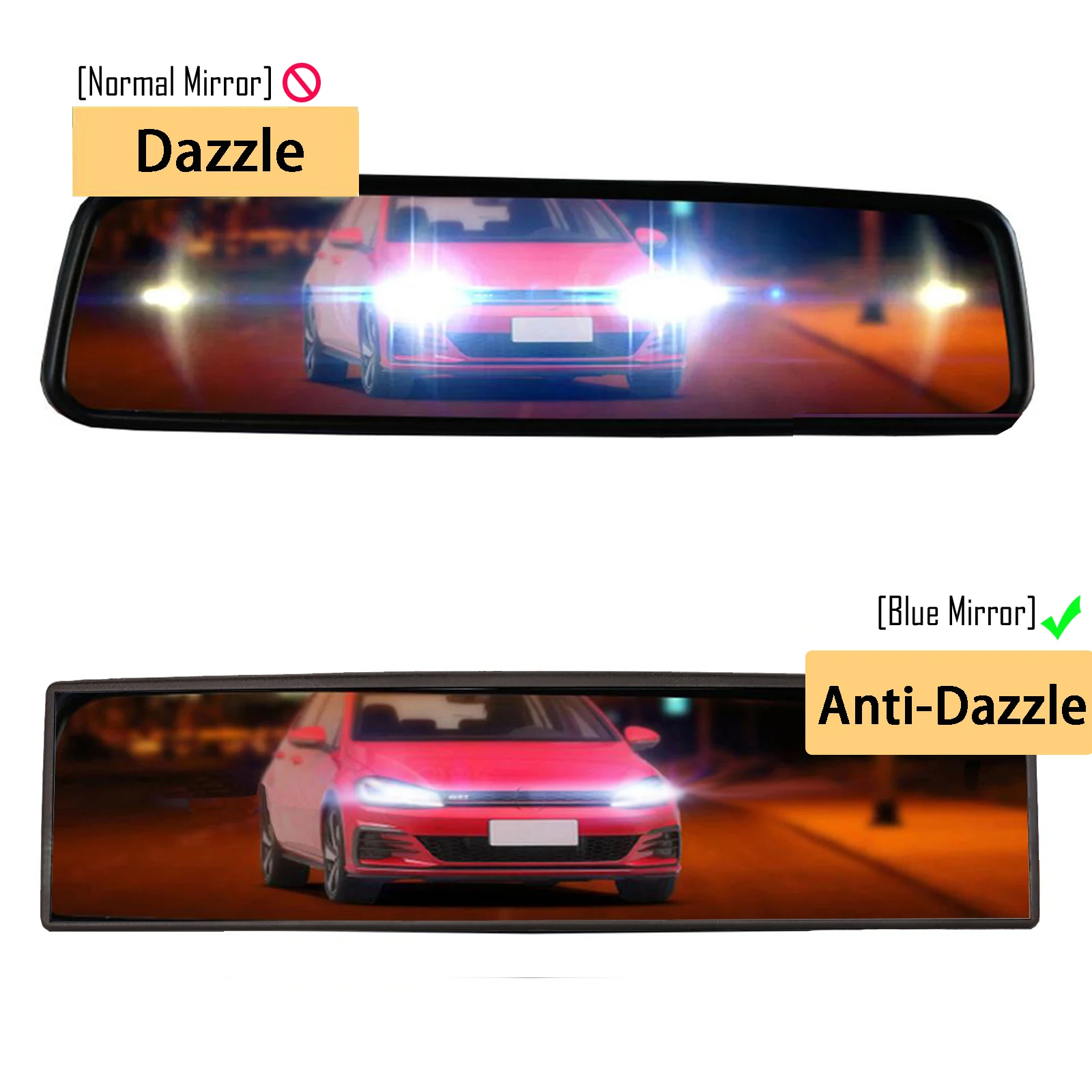 Espejo retrovisor interior para bebé, panorámico y antideslumbrante - imagen 4