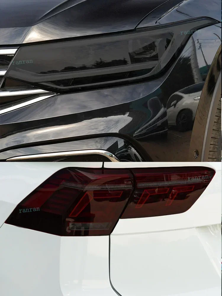 Película protectora instalada en faro de Tiguan Facelift