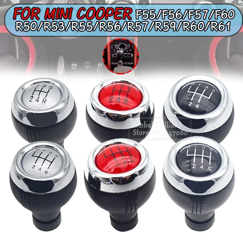 Perilla palanca cambios manual cuero PU Mini Cooper R55-R59F54-F57 5/6 - imagen 2
