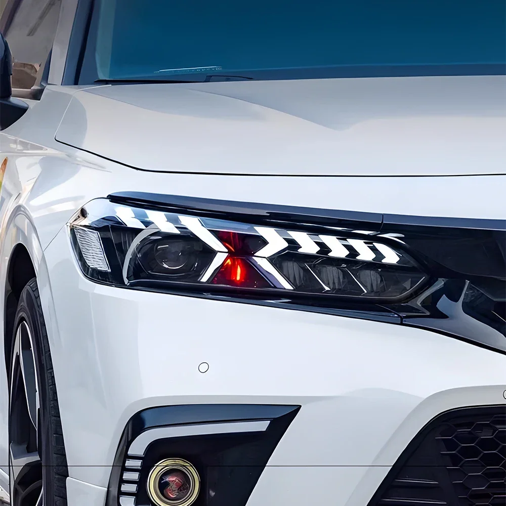 Faros delteros LED Honda Civic XI generación con lente proyector dinámica (2022-2023) - imagen 4