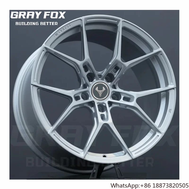 Rueda forjada de aleación cóncava profunda plateada personalizada de 19 pulgadas 5x112 5x120 para llantas Mercedes C63 CLA SL CLS C GT50 W205 W206 W213 - imagen 2