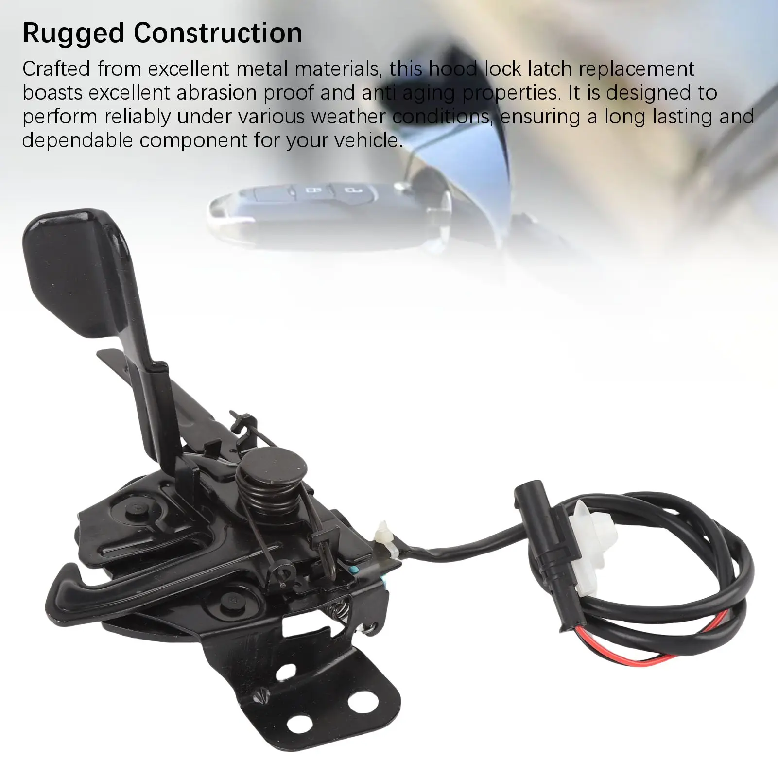 Cerradura de capó resistente para coche sedán - imagen 4