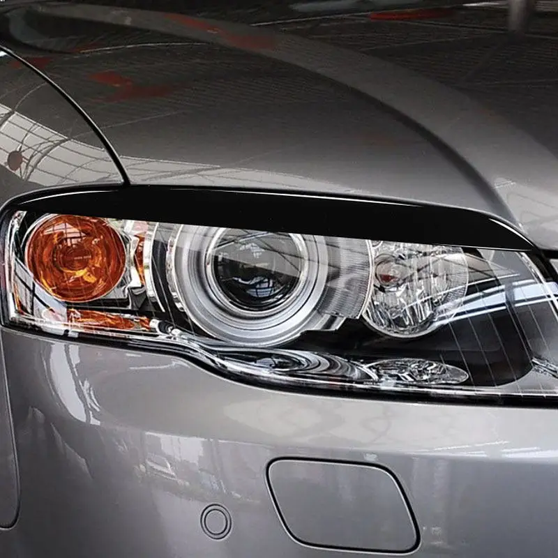 Cejas de faro en negro piano para Audi A4 B7/S4 2006-2007