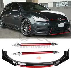 Separador parachoques delantero varillas puntal rojo VW Golf GTI MK7.5