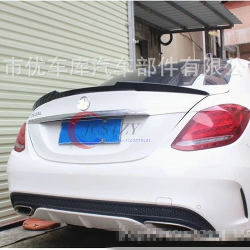 Alerón trasero estilo M4 negro brillante Mercedes Clase C W205 - imagen 2