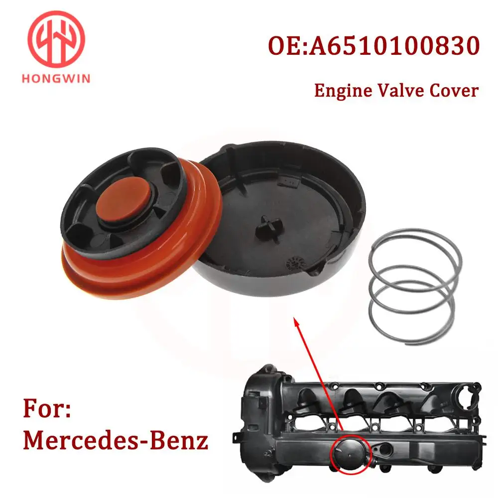 A 6510108918   Kit de reparación de tapa de válvula PCV de motor de coche con membrana A 6510109118 6510100630   Para Mercedes Benz C E S ML W212 W205 W222