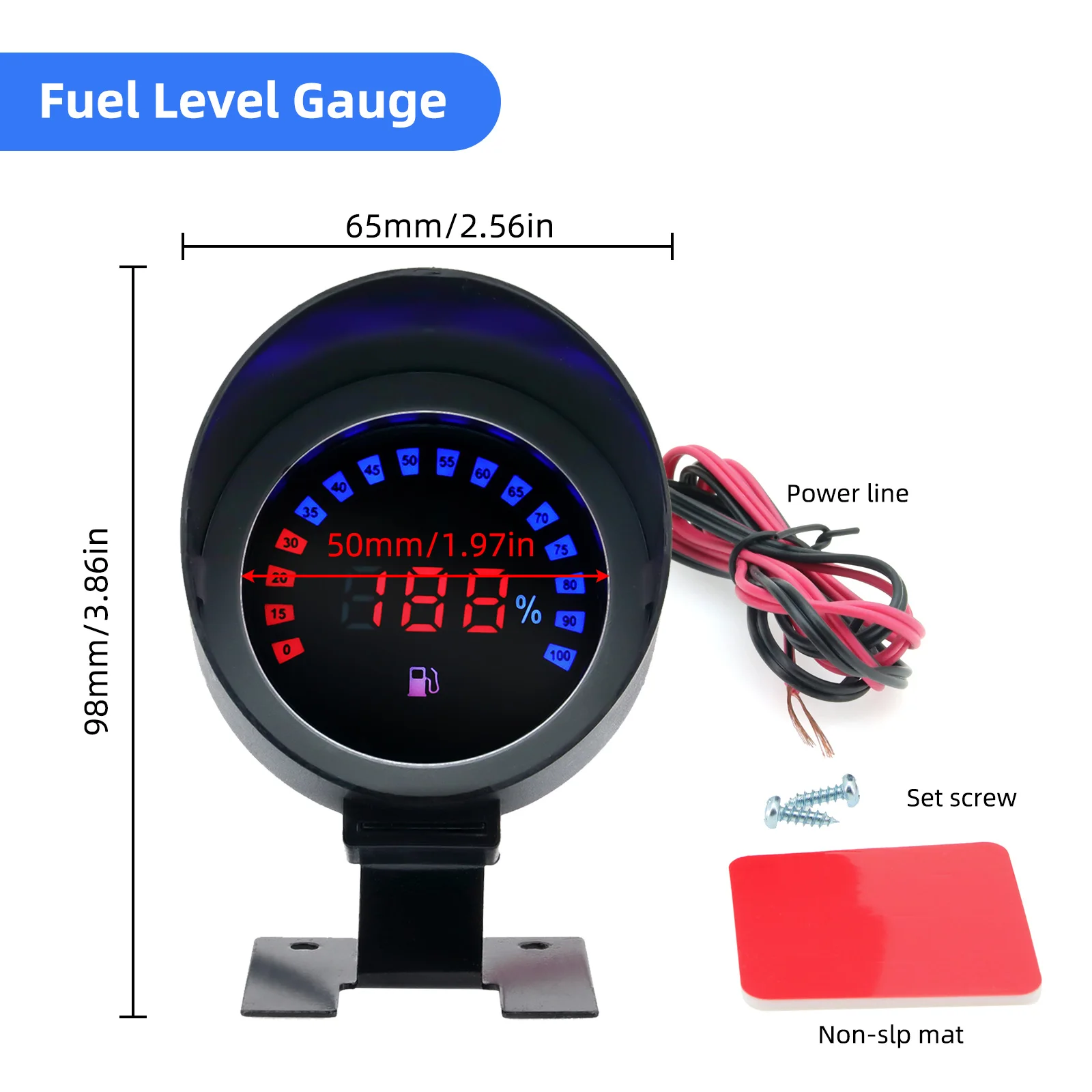 Flotador nivel combustible universal digital 12V/24V 250-580mm - imagen 4