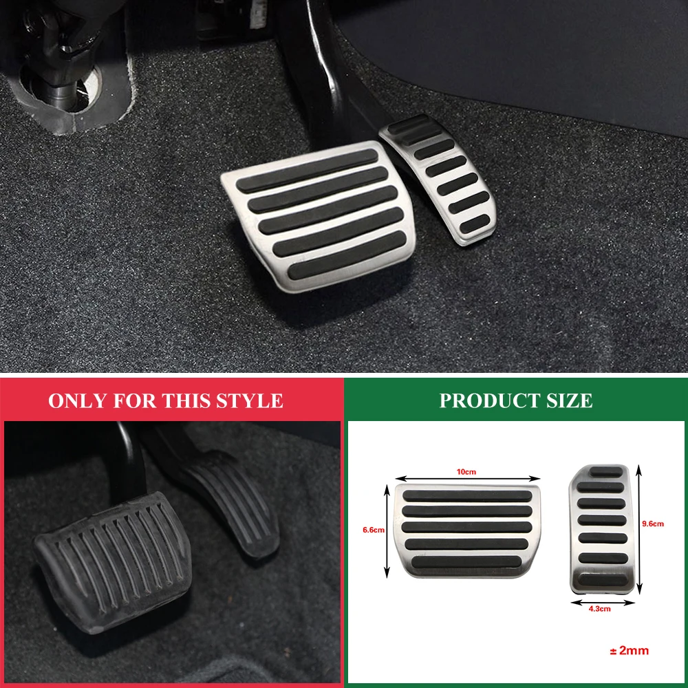 Cubierta pedal acero inoxidable Volvo S60 V60 XC60 S80 2009-2018 - imagen 4