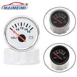 Voltímetro digital 52mm 8-16V luz roja para coche, caravana y barco