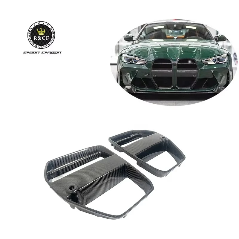 Cubierta parrilla V fibra de carbono para BMW G80 M3/G82/G83 M4