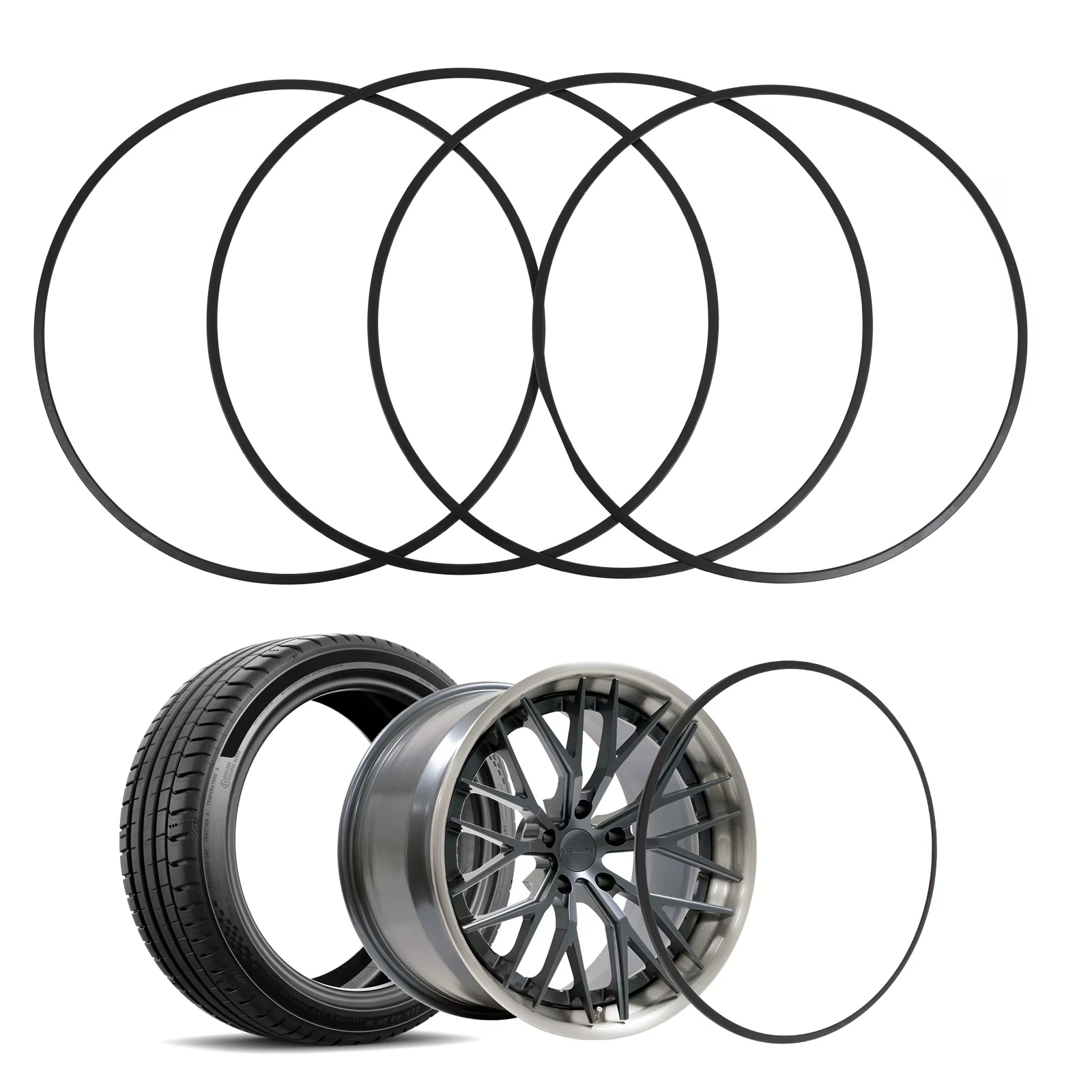 Protector de llantas 18-20 pulgadas, tiras antiroce para Tesla - imagen 2