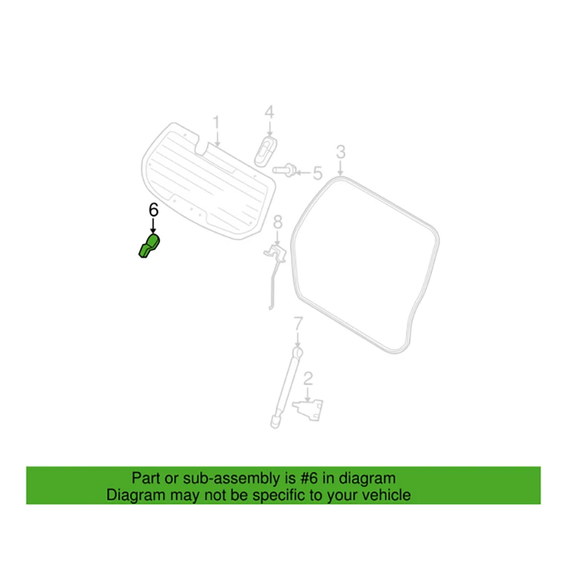 Maneta puerta trasera cristal Kia Sportage y Hyundai Tucson 2005-2010 - imagen 5