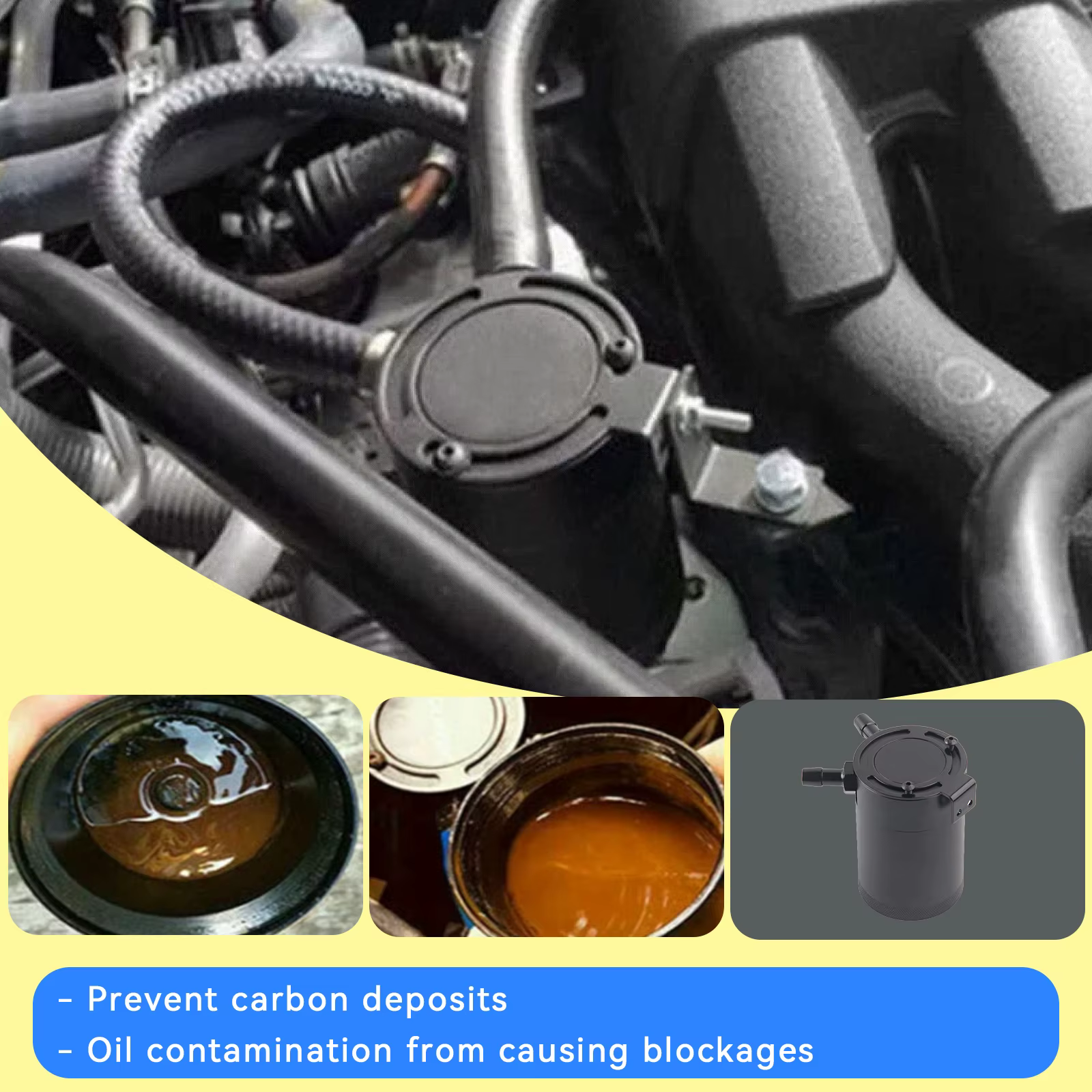 Depósito universal de aluminio para instalar en distintas configuraciones