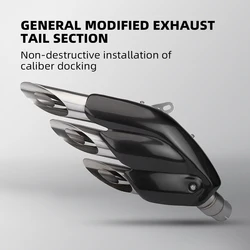 Tubo de escape Universal para motocicleta, silenciador intercambiable para tres orificios, Cbr500r, R3, Z900, MT09, S1000RR, F3