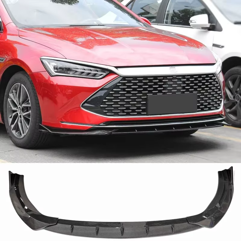 Splitter parachoques delantero negro – BYD Qin Plus DM-i 2021-2023