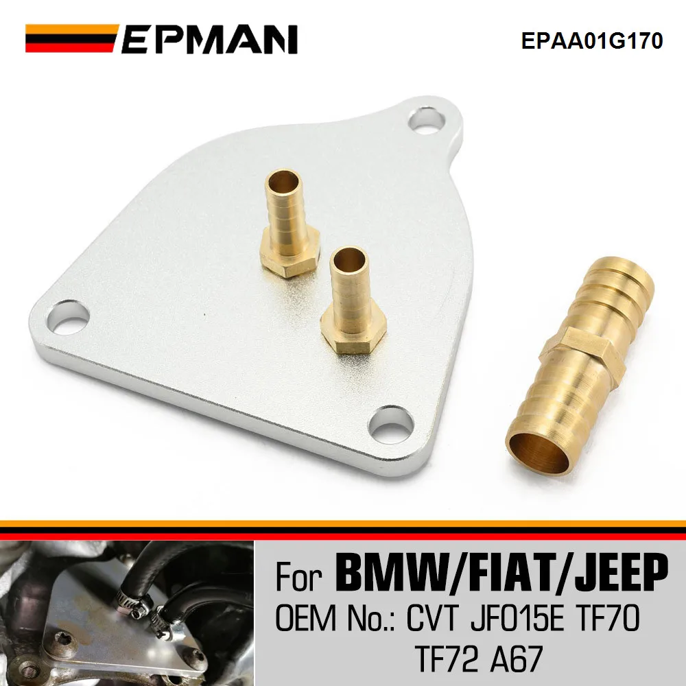 EPMAN caja de cambios automática CNC conector de cambio de aceite de aluminio para BMW X1 FIT MINI CVT JF015E SUZUKI EPAA01G170