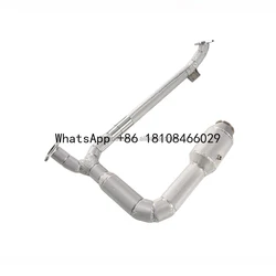 Tubo de escape de rendimiento para Porsche 718 Cayman /Boxster 2.0T 2.5T con tubo de bajada de protección térmica