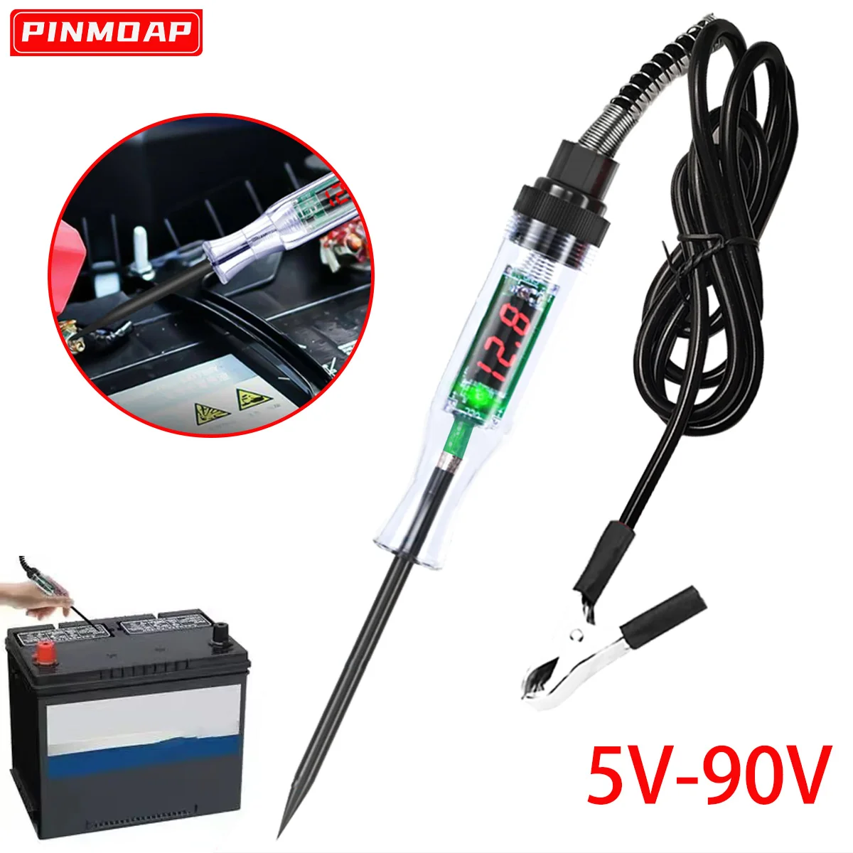 Comprobador de circuitos para coche LED 5-90 V