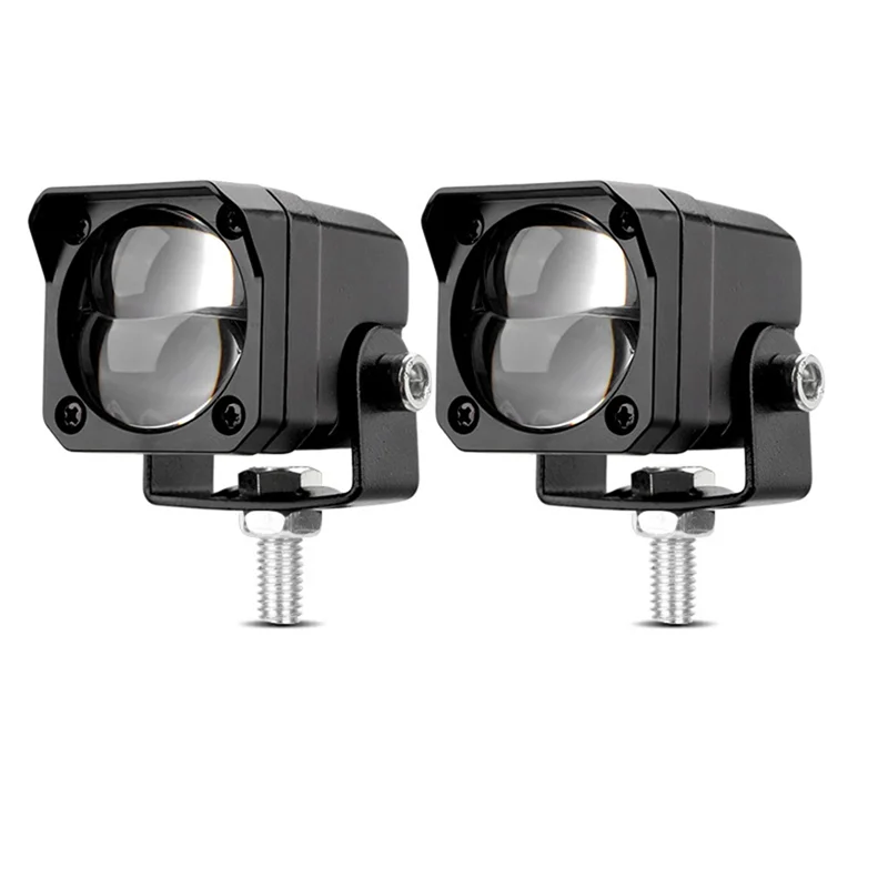 Foco LED antiniebla auxiliar doble color blanco/amarillo moto cross