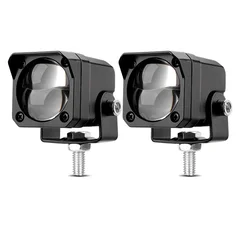 Foco LED antiniebla auxiliar doble blanco/amarillo para moto cross