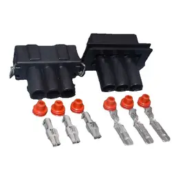 Conector automotriz Shhworldsea macho-hembra de 3 pines estanco