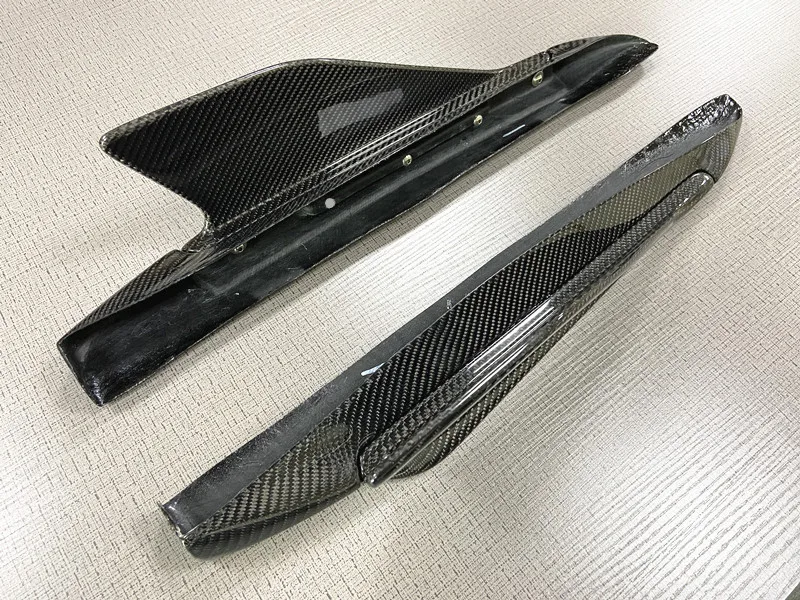 Para Audi R8 V10 Gen 2 2017-19 faldones laterales traseros de fibra de carbono Winglets - imagen 4