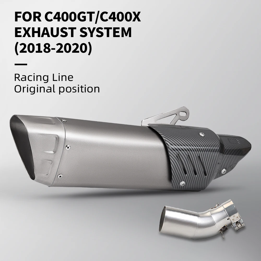 Escape deportivo para BMW C400GT 2018-2020 con silenciador