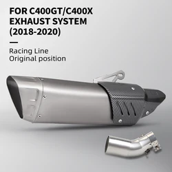 Escape deportivo para BMW C400GT 2018-2020 con silenciador