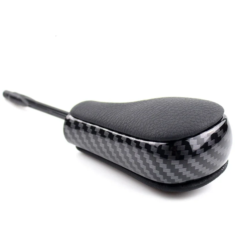 Perilla de palanca de cambio de marchas automática para vehículos BMW, accesorio de color negro/plateado/carbono para modelos serie E46, E60, E39, E83, E53, E61, 3, 5, 7 y X - imagen 4