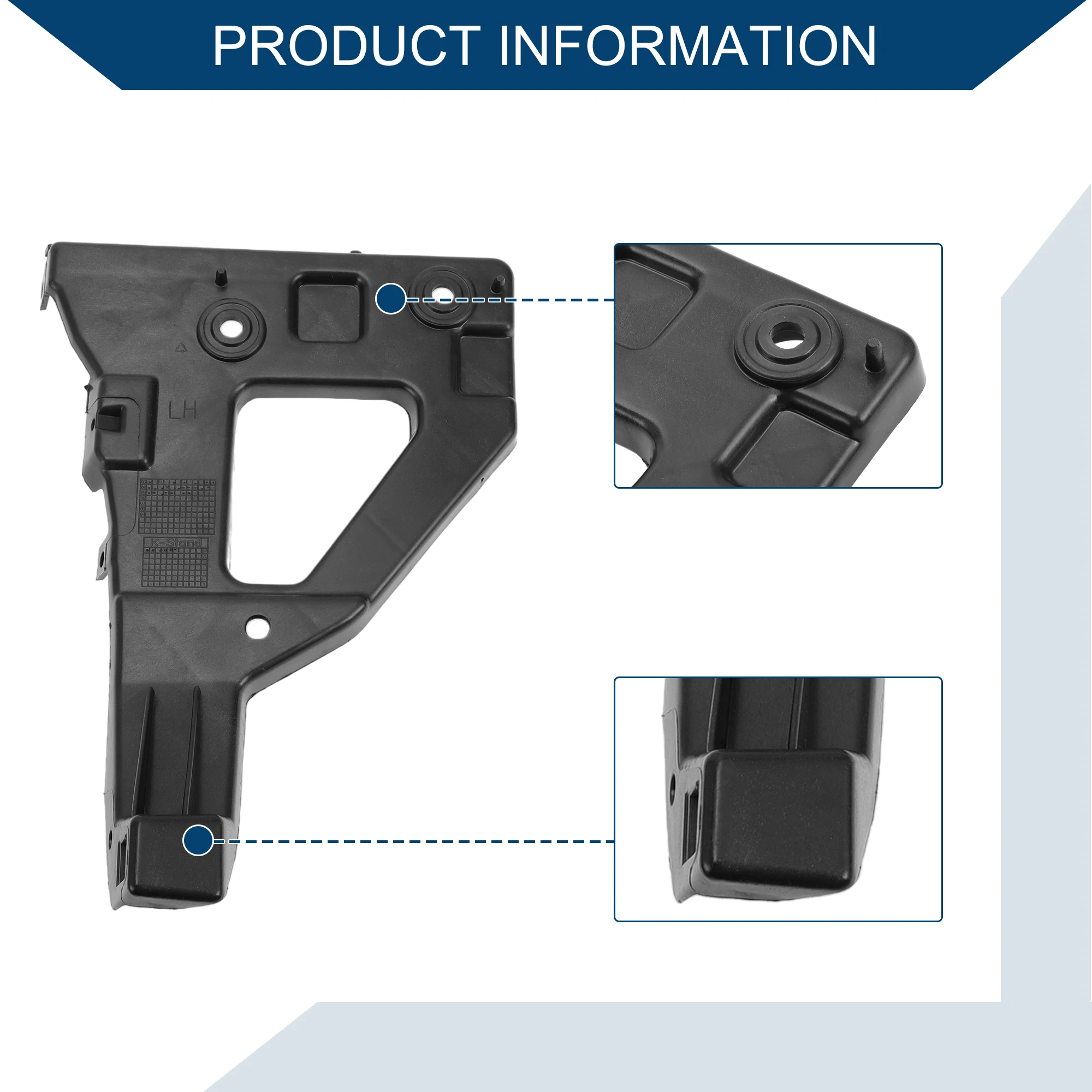 Soporte parachoques delantero UXCELL 4F0807227 izq – Audi A6 2005-2011 - imagen 4