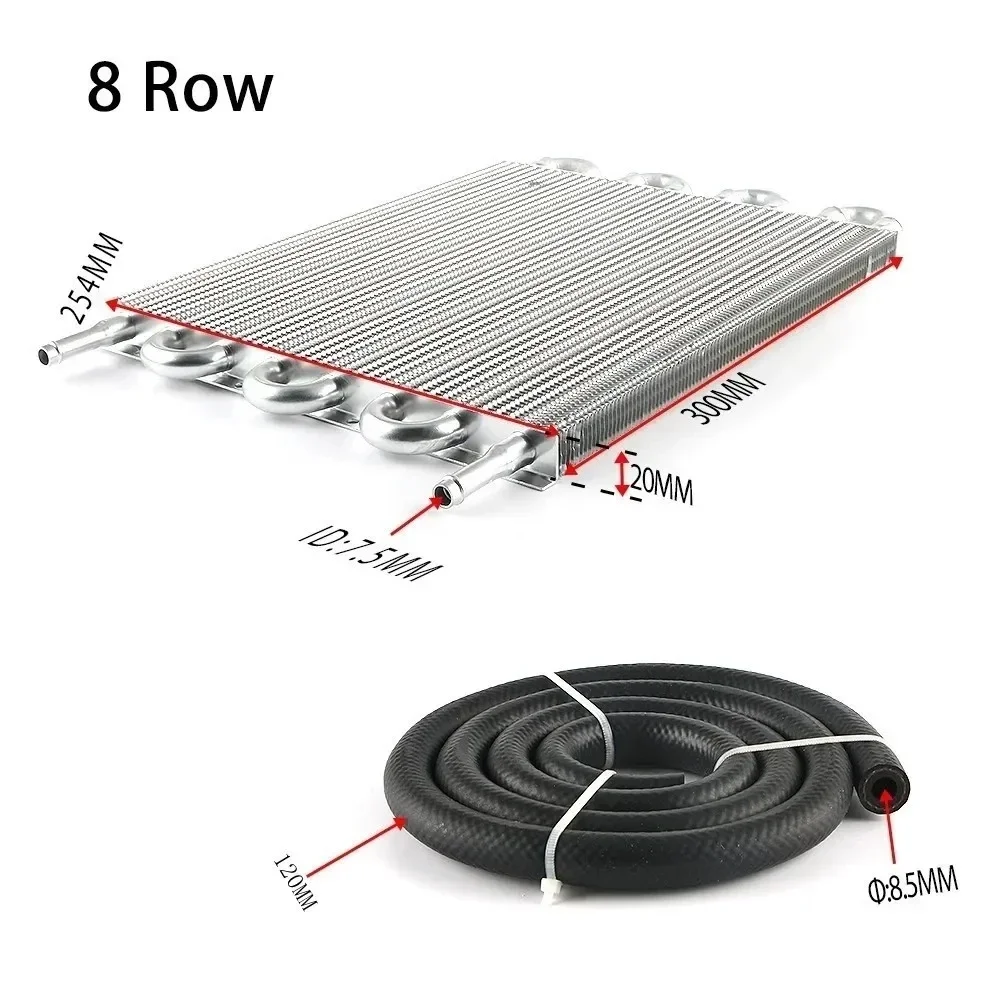 Radiador de transmisión universal 8 filas con ventilador eléctrico 12 V - imagen 3