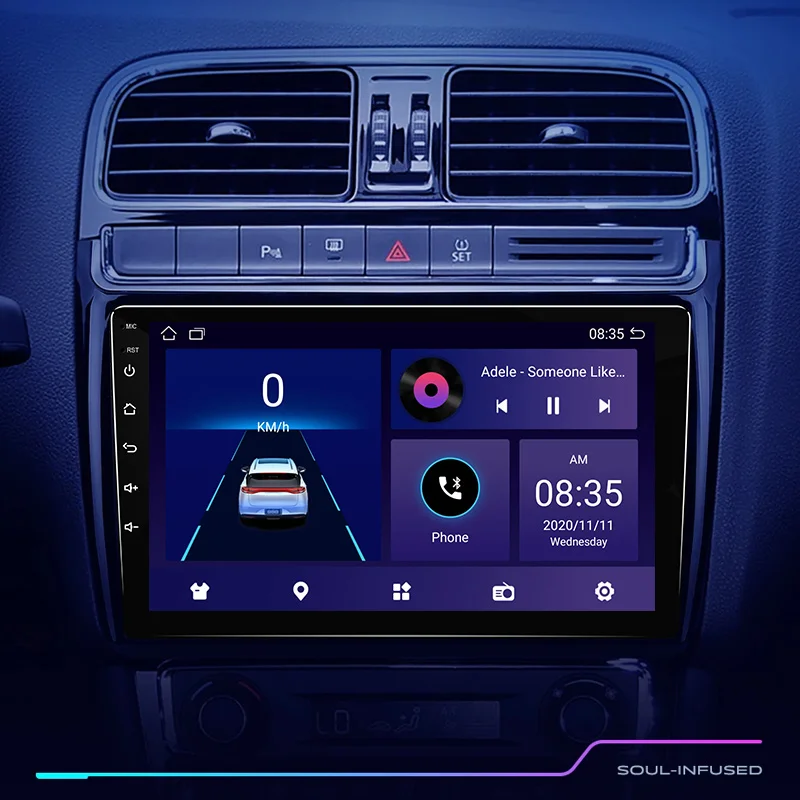 Radio coche Android 12 GPS navegación para Volkswagen Polo 2008-2020 - imagen 3